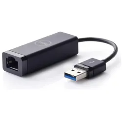 Dell Adapter Connector Dongle (USB, RJ45 (1x)), Netzwerk Adapter, Schwarz