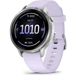 GARMIN Venu 4 41mm, silber/lavendelblau