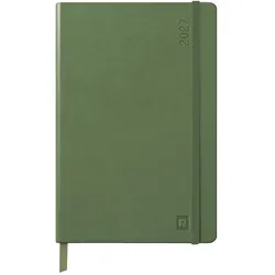 Rhodia, Agenda, Webplanner 2027, A5, 80 Blatt elfenbein 90g, vertikales Kalenderraster - Salbeigrün (A5)