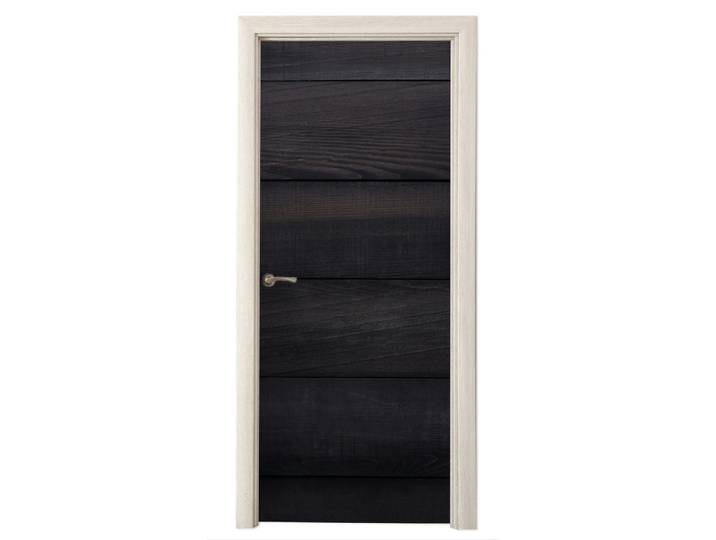 MuchoWow Türaufkleber Schwarzer Hintergrund mit einer Plankenstruktur Room Decor 85x205 cm - Türtapete, Kunststoff, Rechteckig, 85x0.1 cm, Tapeten & Wandverkleidungen, Fototapeten