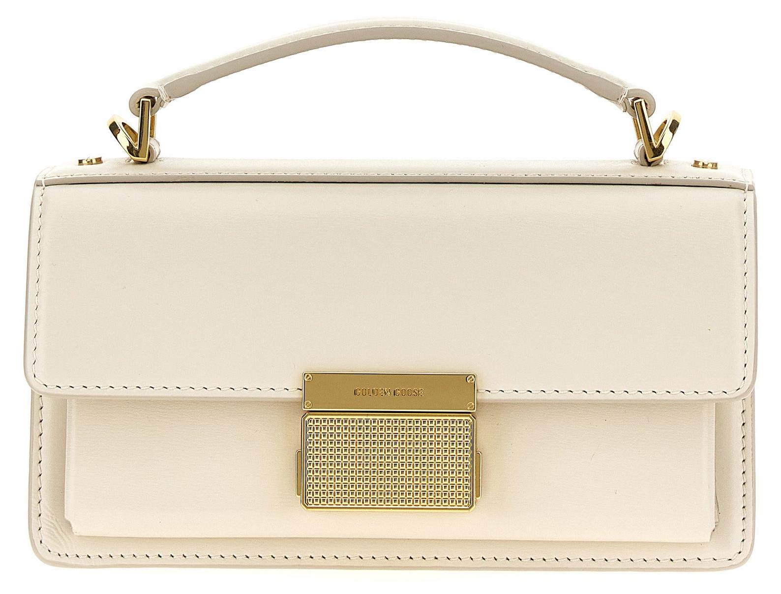 Golden Goose Venezia Small Leder ivory goldene Beschläge