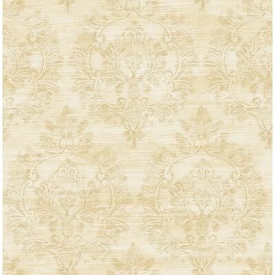Seabrook Designs Erasmo Damask Unpasted Wallpaper