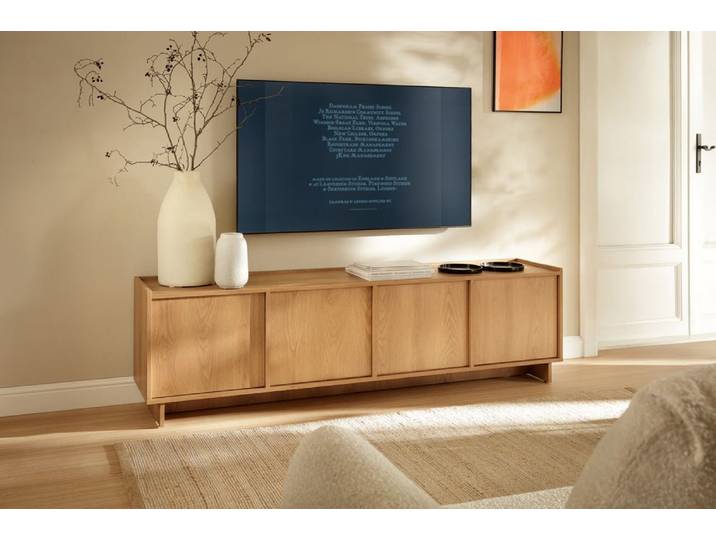 Designer TV Lowboard Kiyora 195 cm - Japandi - Luxusbetten24