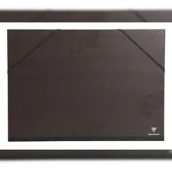 Clairefontaine 5x Zeichenmappe Kraft, Gummizugverschluss, 47x62 cm für A2+ - Schwarz 44900C