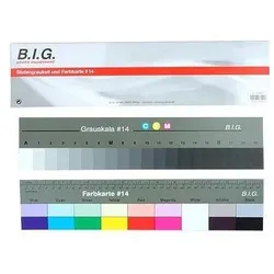 B.I.G. 486021 colour chart, Softbox + Reflektor