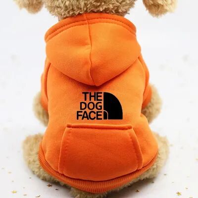 Multisell Products Hub Pet Clothes For Dogs And Cats, Autumn And Winter Sweater With Cowboy Pocket, Two Legged Sports Wind Protection orange xxl