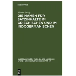 Porzig:Die Namen für Satzinhalte im Gri, Sprachbücher von Walter Porzig