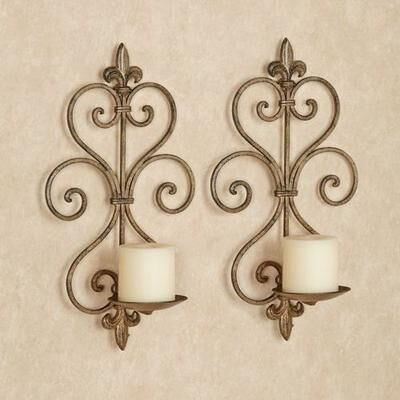 Touch of Class Charles Wall Sconce Pair Antique Gold, Pair, Antique Gold
