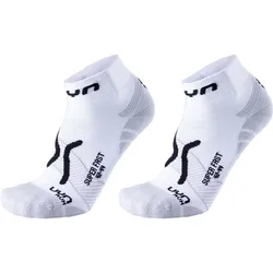 UYN, Herren, Sportsocken, Run Super Fast (2 Paar) (39 - 41), Schwarz, Weiss