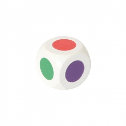 Bartl Farbwürfel 20 mm - weiß - 6 Farben 243411