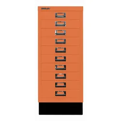 Bisley MultiDrawerTM | Inkl. Sockel, DIN A4, 10 Schubladen - 603 orange
