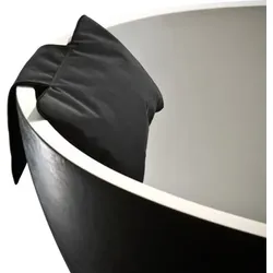 Loft Badewannenkissen 21 x 32 cm schwarz mit Saugnapf