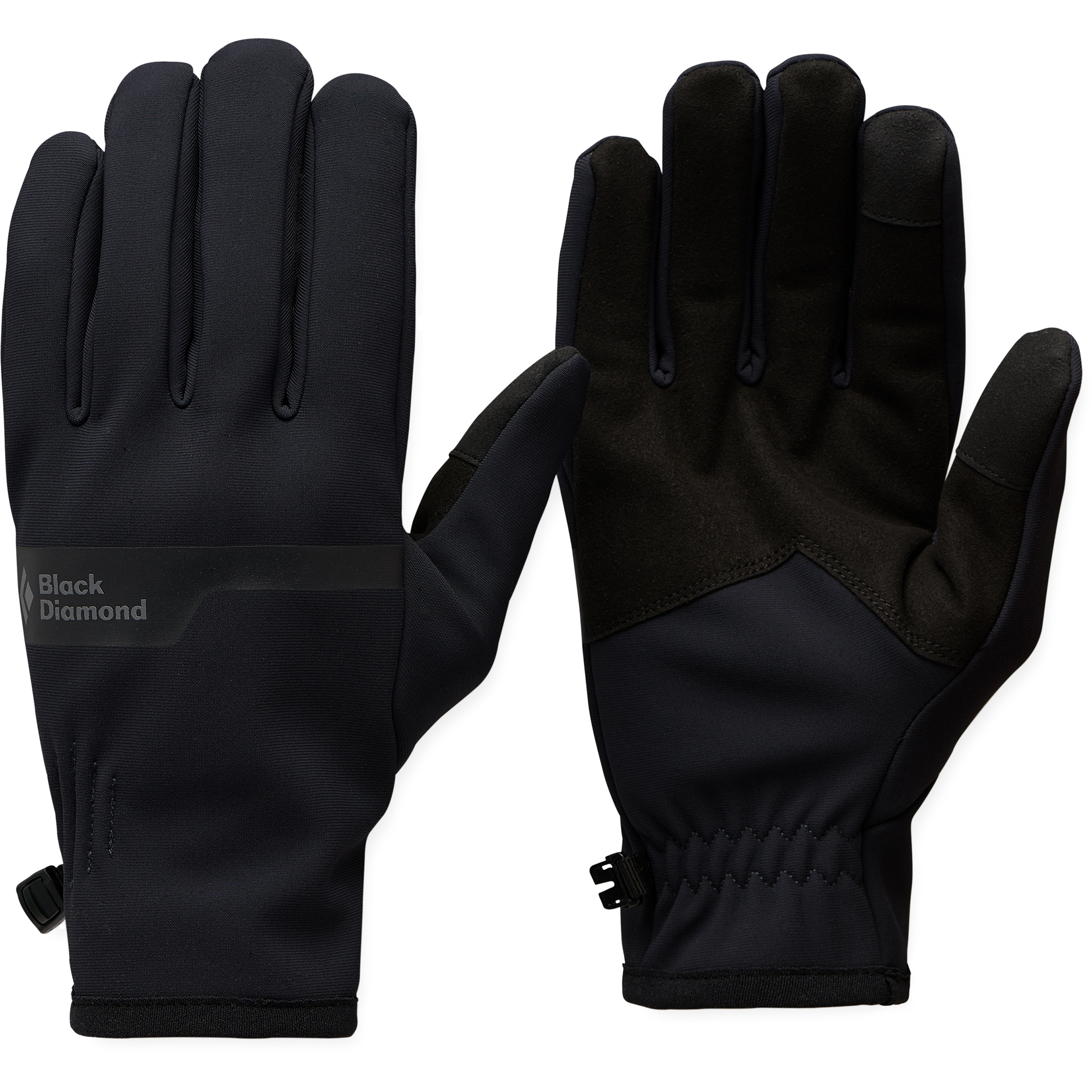 Black Diamond Everyday Softshell Fingerhandschuhe schwarz Größe S Trekking Wasserabweisend Wasserabweisend