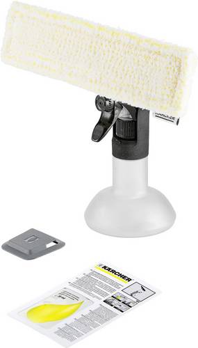 Kärcher Home & Garden Sprühflaschen-Set Extra Fenstersauger Zubehör Weiß, Schwarz