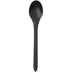 MONOUSO - Mehrweg-Kaffeelöffel aus PP Schwarz 12,4cm (25 Stück)