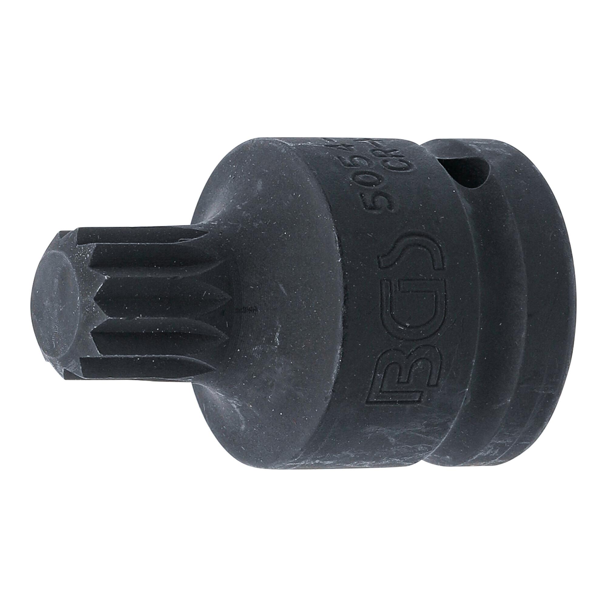 BGS Kraft-Bit-Einsatz 5054-M18, Antrieb Innenvierkant 20 mm (3/4"), Innenvielzahn (für XZN) M18 ; BGS technic)