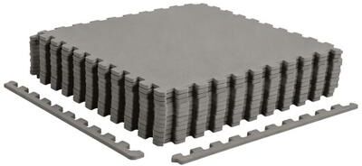 Costway 12 Pack Non-Slip Protective Interlocking EVA Foam Floor Tiles-Gray