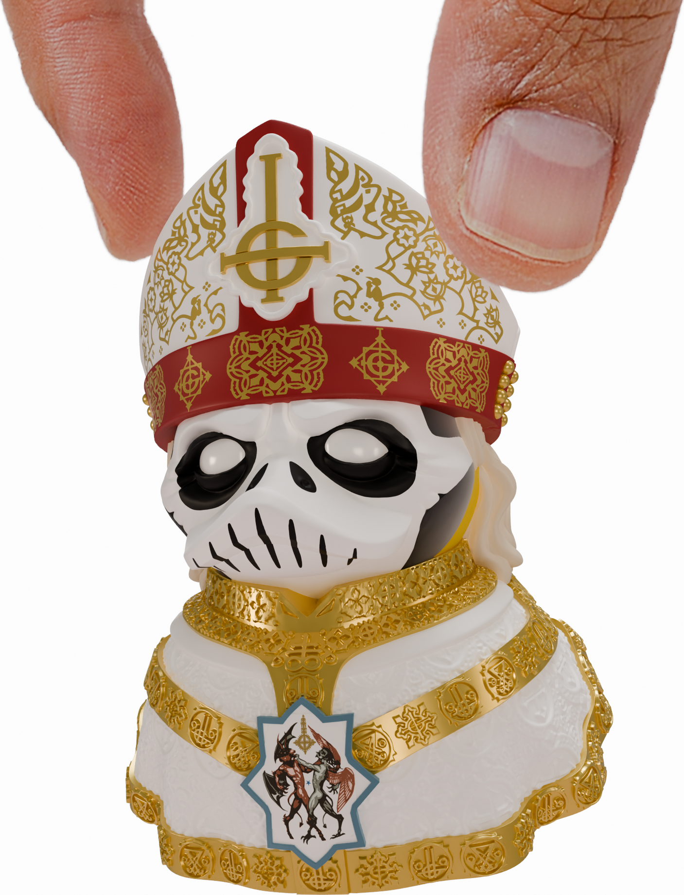 Ghost Papa Nihil TUBBZ Mini Collectable Duck - Officially Licensed Ghost Merchandise - Numskull Designs