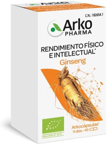 Arkopharma Arkocápsulas Ginseng 45 Cápsulas