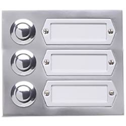 Grothe 55533 Klingeltaster mit Namensschild Aluminium (eloxiert)