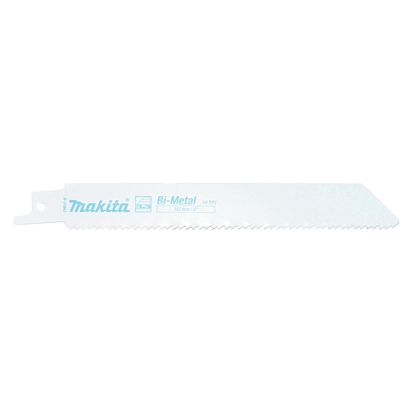 Makita B-31843 Kreissägeblätter BIM 152x0,9mm (10tpi), 5Stk., für Paletten, Metall, Holz, Holz mit Nägeln (B-31843)