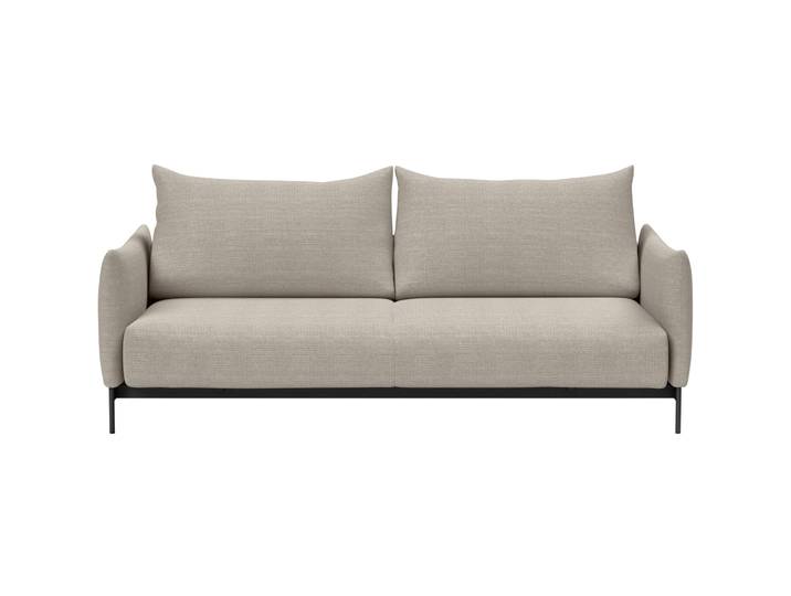 Bettsofa Malloy beige Stoff B 225 T 110 cm Ausziehbar