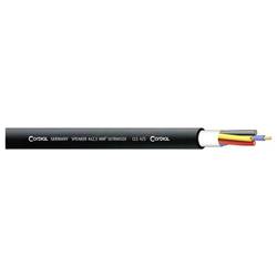 Cordial 10802 Lautsprecherkabel 4 x 2.5 mm² Schwarz 100 m