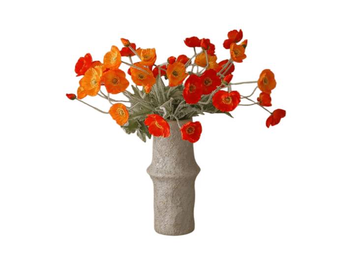 Botané Bouquet artificiel Poppy Sunset Pavot, 56 cm, 11 pièces