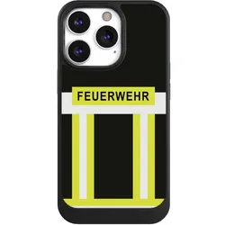 Nivocase Hülle für Apple iPhone 13 Pro Handyhülle NIVOcore Case Schwarz Beruf Feuerwehr Feuerwehrmann (Apple iPhone 13 Pro), Smartphone Hülle, Schwarz