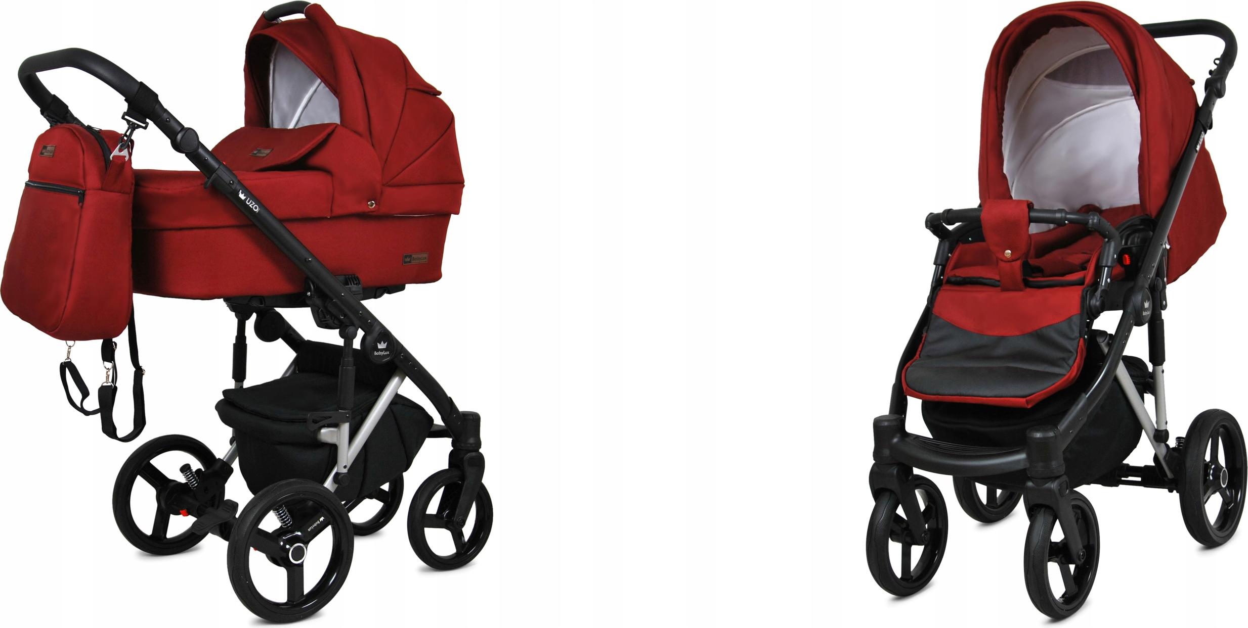 BabyLux UZO | 2in1 Kinderwagen Set | Chili | Kombikinderwagen | Kinderwagenset | Buggy + Babywa