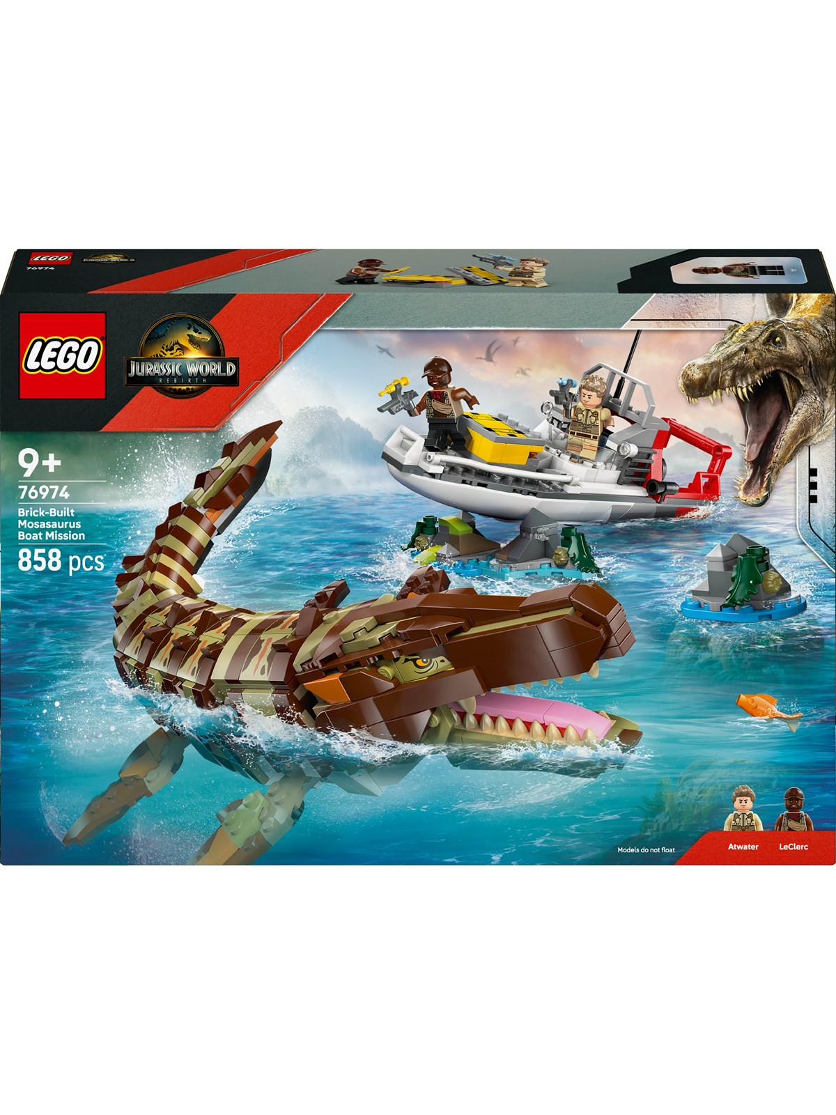 LEGO Jurassic World 76974 Mosasaurier: Die Bootmission