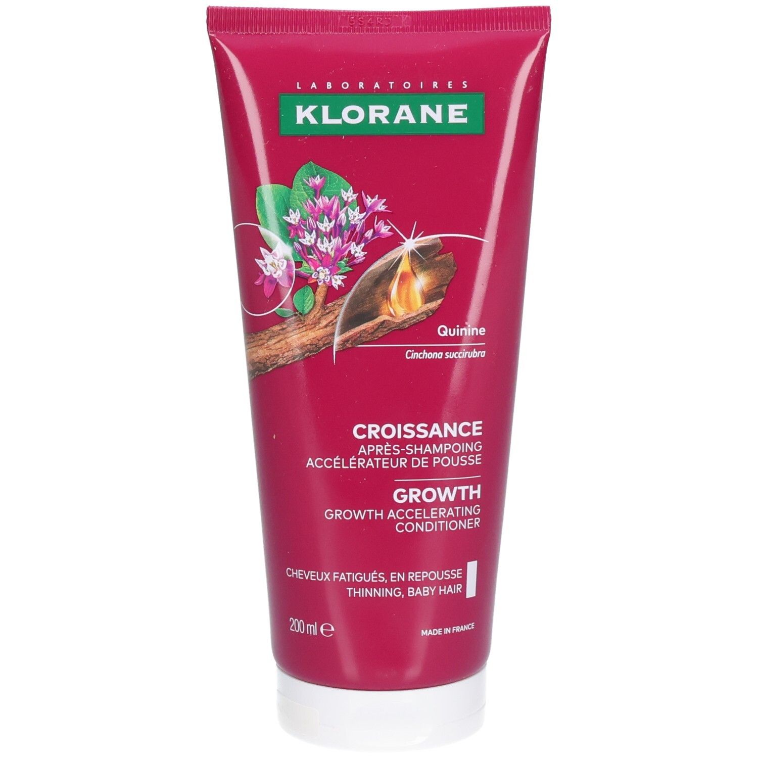 Klorane Kinine Groei conditioner, Groeiversnellend Vermoeid haar 200ml 200 ml Haarspülung