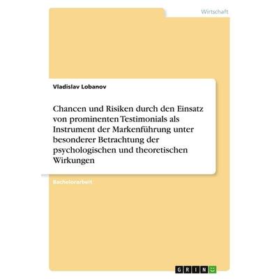Lobanov, V: Chancen und Risiken durch den Einsatz von promin, Taschenbuch von Vladislav Lobanov, GRIN, 978-3-346-19905-8