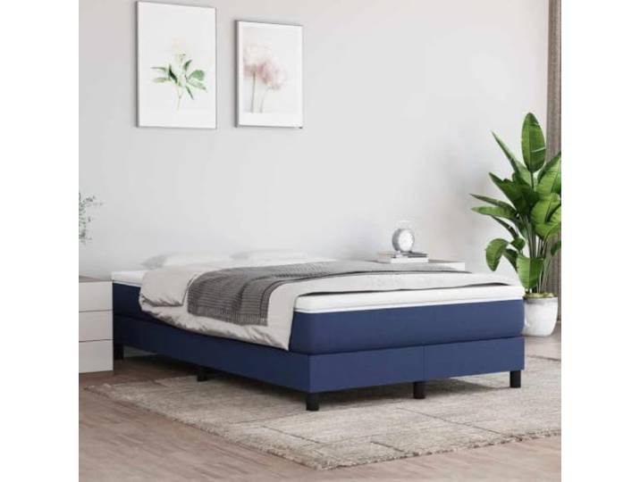 KTHLBRH Taschenfederkernmatratze Mittel Blau 120x200x20 cm Stoff Strapazierfähiger Stoff, atmungsaktiv, mittelharte Stützung, Taschenfedern dämpfen Stöße, komfortabler Schaumstoff