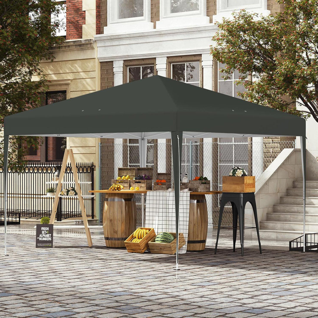 Dakota Fields Brittenham 3 x 3m Metal Patio Gazebo Anthracite