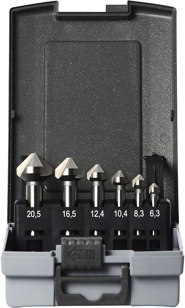 Kegelsenker-Set ECO HSS-G, in Kunststoffkassette, 6 Teile Projahn