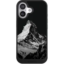 Nivocase Hülle für Apple iPhone 17 Handyhülle NIVOcore Case Schwarz Alpspitze Berg Schnee (Apple iPhone 17), Smartphone Hülle, Schwarz