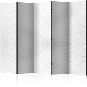 Artgeist Paravent White waves II, innen, 5-teilig, aus Holz / Stoff, einseitig bedruckt, 225 x 172 cm