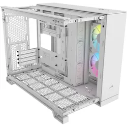 Corsair iCUE 2500X RGB (mATX), PC Gehäuse, Weiss