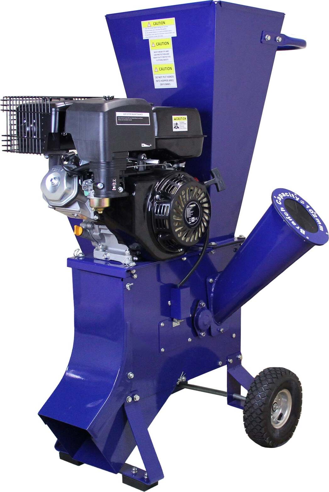 T-Mech Häcksler 15 PS, 102mm Schnittleistung, 4-Takt 420cc Motor, 134x64x88cm, transportabel