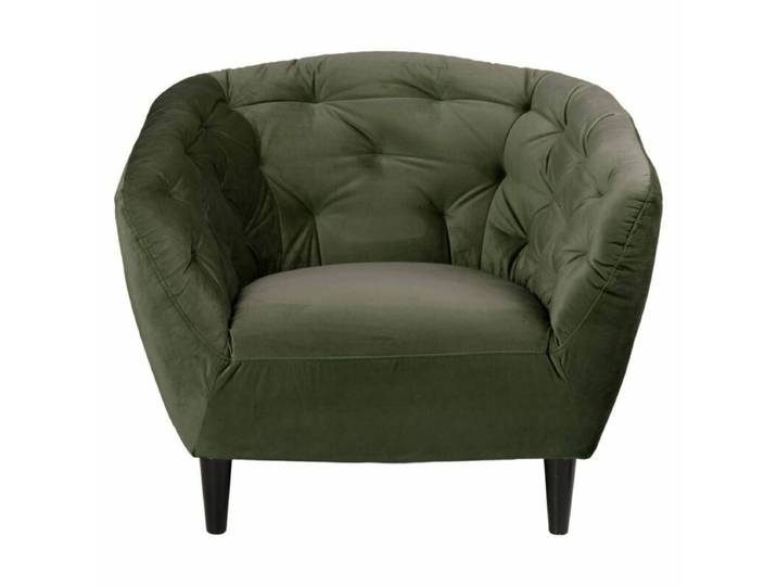 Trendstore Alfea Sessel - Textilgewebe Waldgrün Vintage
