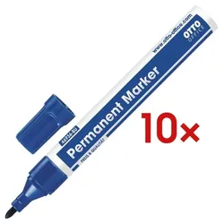 OTTO Office 10x Permanent Marker blau