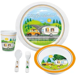 Brunner Geschirr Set Let's Go Adventure 3+ (5 teilig)
