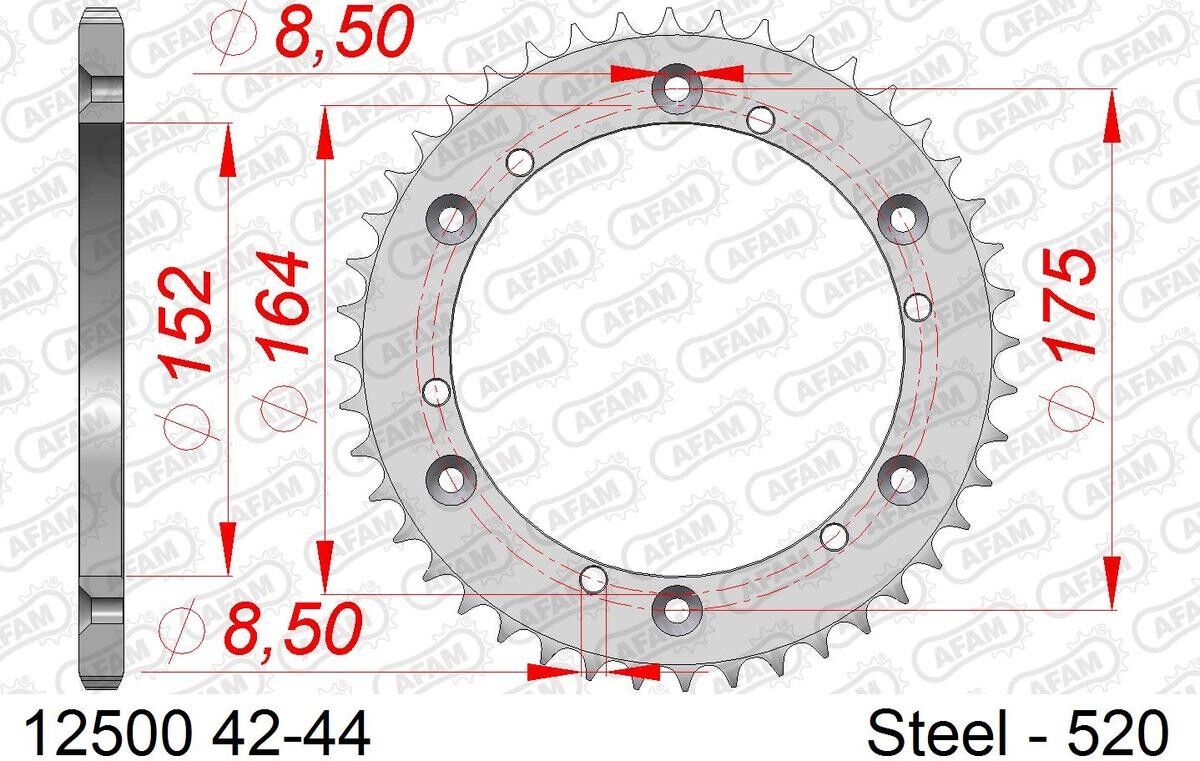 AFAM 12500-44 Kettenrad