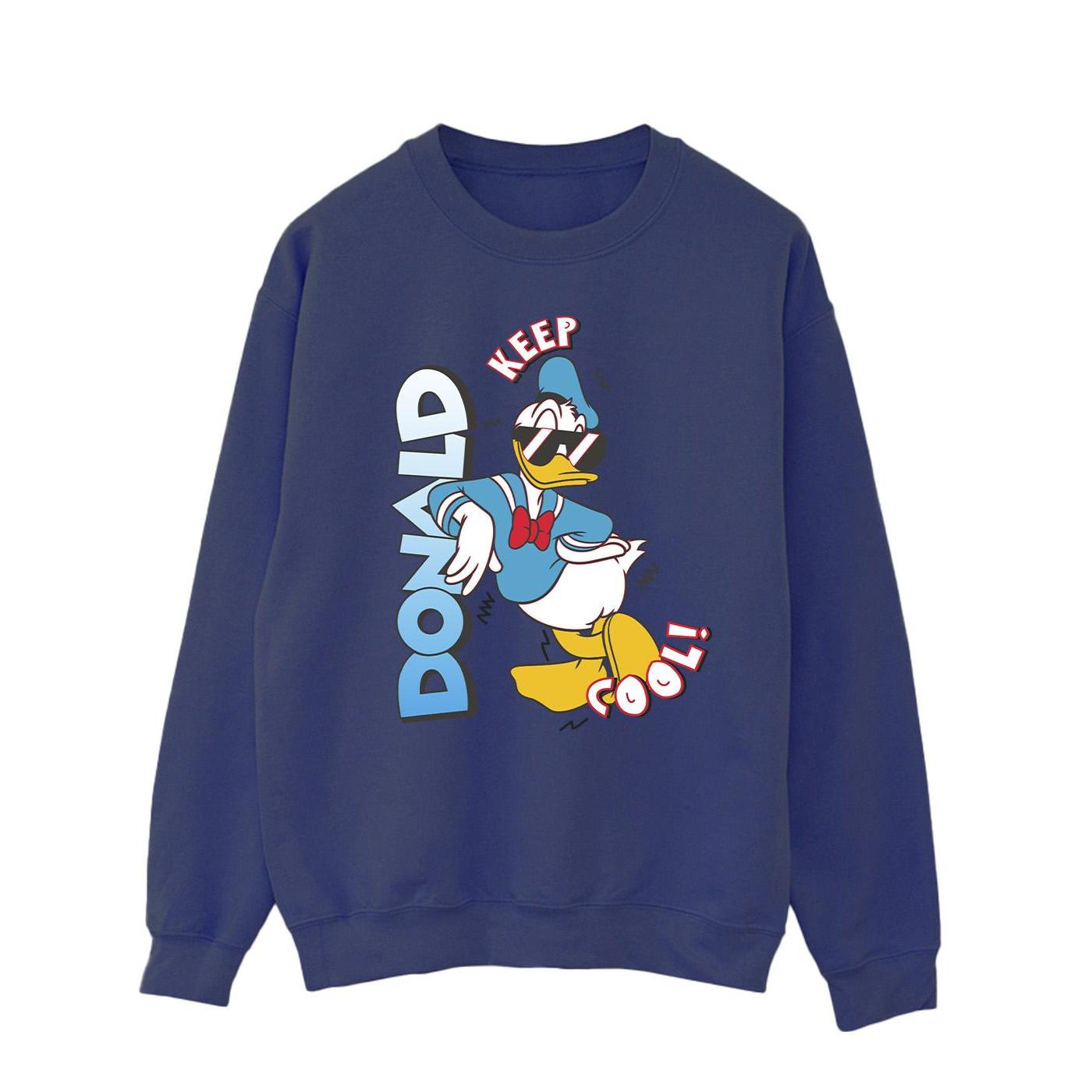 Disney Heren Donald Duck Cool Sweatshirt (Marineblauw)