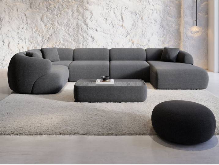 Sofa Dreams Wohnlandschaft Wohnlandschaft Monteluna XL U-Form in Stoff, Wohnlandschaft, U-Form, Moderne Wohnlandschaft in U-Form, 2 Zierkissen inklusive