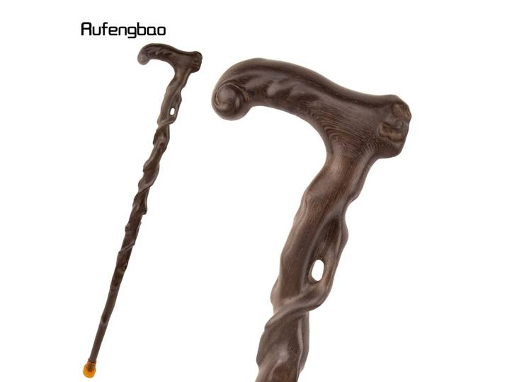 Bâton de marche à Joint unique en bois, racine d'arbre marron, canne décorative, béquille de maace, canne de scène de Performance de 93cm