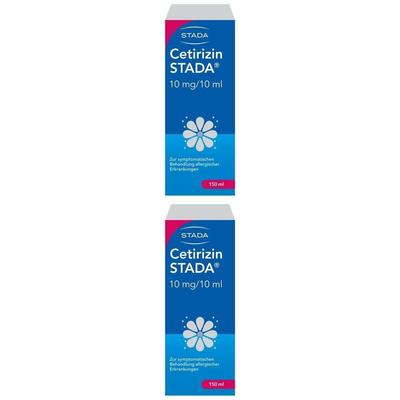 Cetirizin Stada Saft 10 mg/10 ml 2x 2x150 Lösung zum Einnehmen