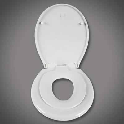 Helloshop26 - WC-Sitz Kinder-WC-Sitz Familien-WC-Sitz mit Absenkautomatik weiß 19_0000680