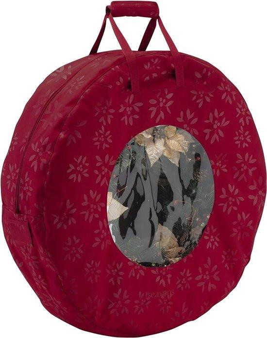 Famanu Opbergtas voor seizoensgebonden decoraties met deksel en handvatten, Rood